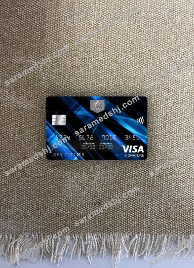 USA USAA bank visa signature card photolook front